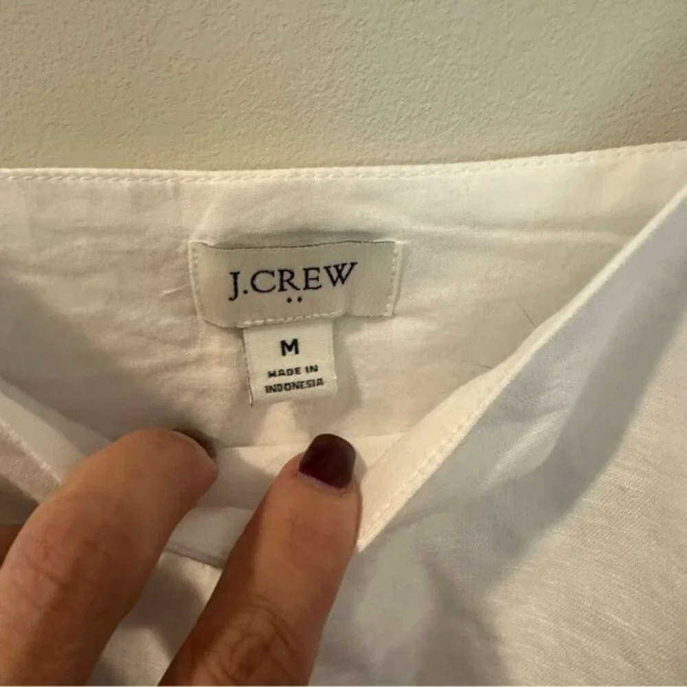 J.Crew White Tank Top NWT Women’s Size Medium Square Neck Cotton - Picture 4 of 7